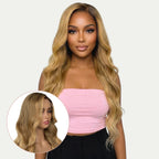 Honey Blonde Ombre Wavy 5x5 HD Lace 100% Human Hair Closure Wig - Private Label