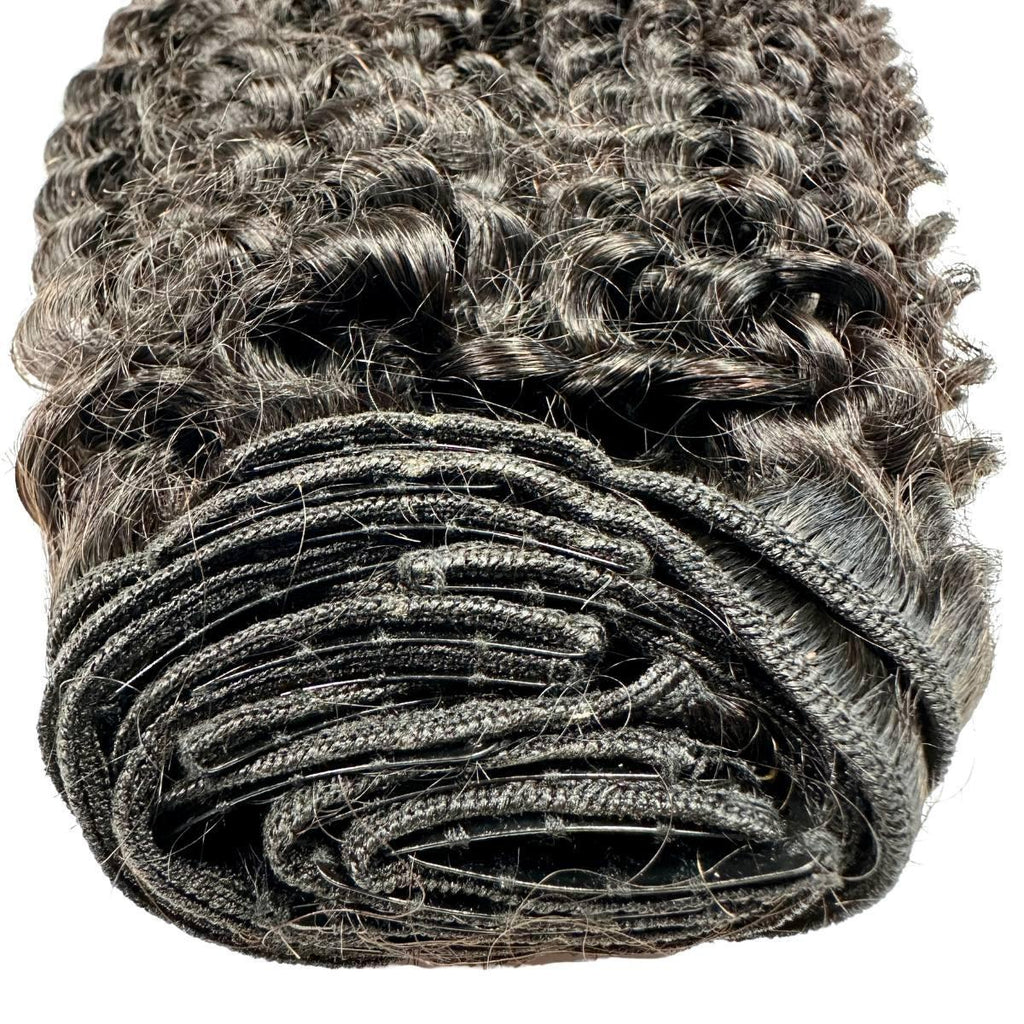 Kinky Curly Clip - In 100% Human Hair Extensions - Private Label