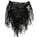 Kinky Curly Clip - In 100% Human Hair Extensions - Private Label