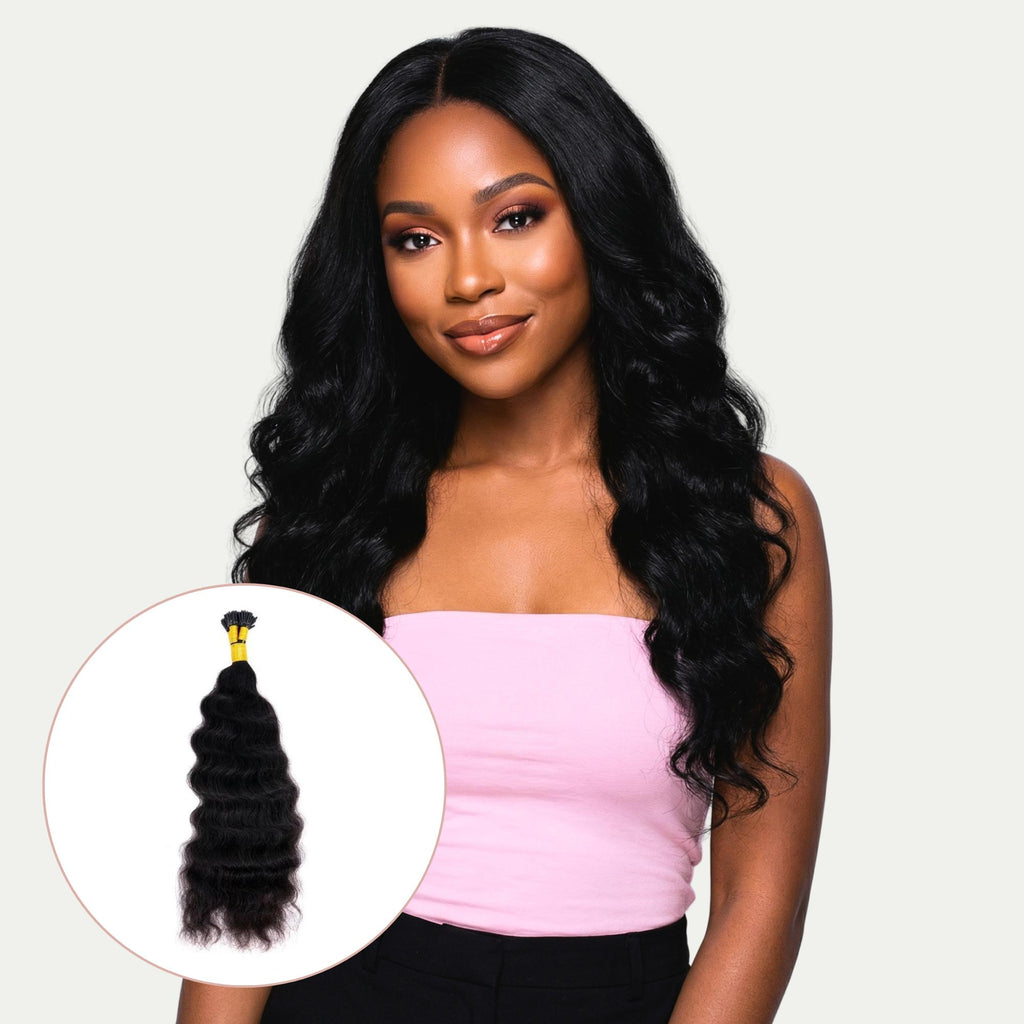 Indian Curly Natural Black I - Tip - Private Label