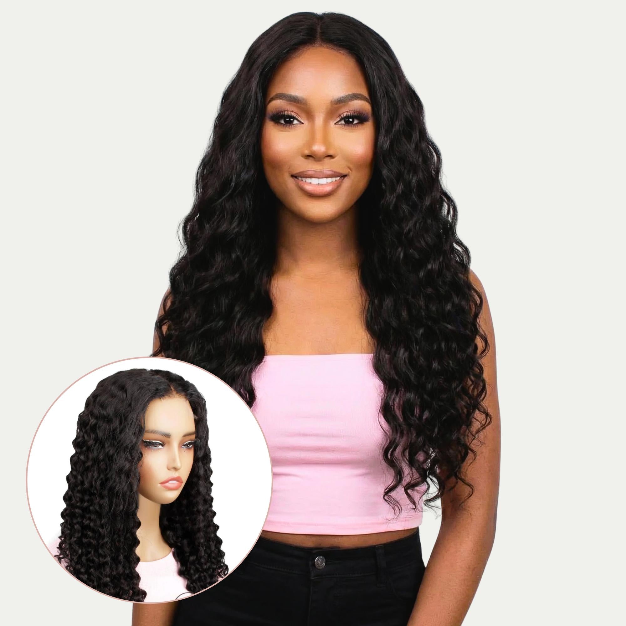 Italian Curl 2x6 HD Lace Closure 100% Human Hair Glueless Wig - Private Label