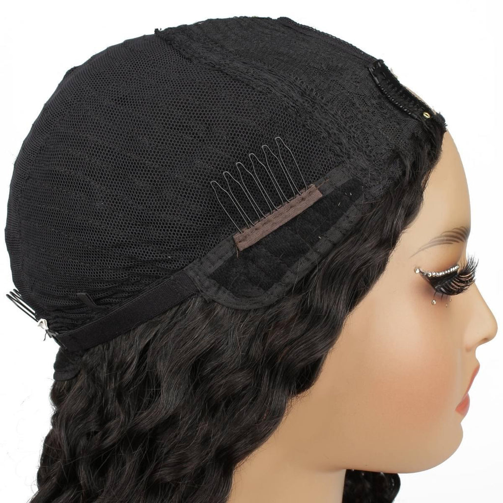 Italian Curl U Part 100% Human Hair Wig - Private Label