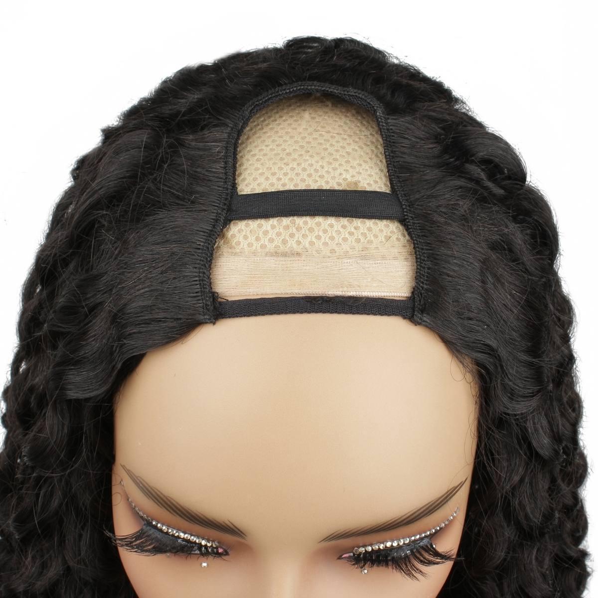 Italian Curl U Part 100% Human Hair Wig - Private Label