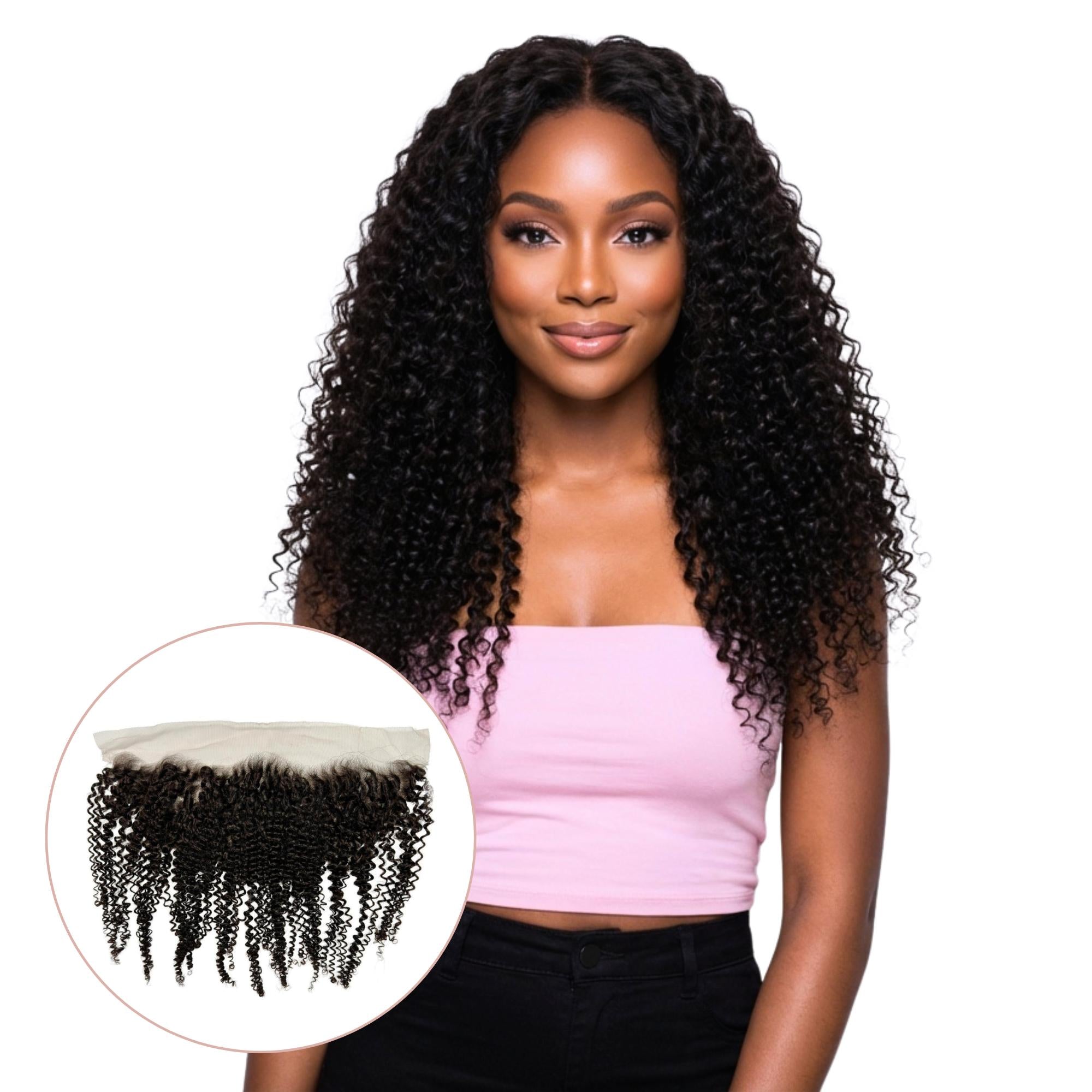 Jerry Curl 13x4 HD Lace Human Hair Frontal - Private Label