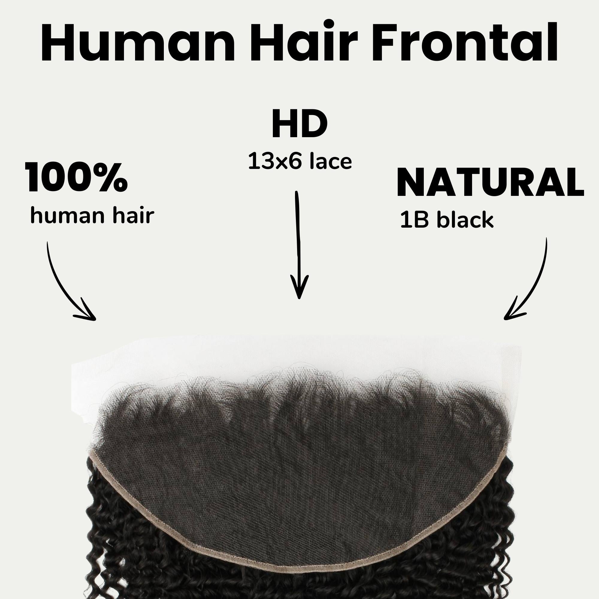 Jerry Curl 13x6 HD Frontal | 100% Human Hair – Private Label