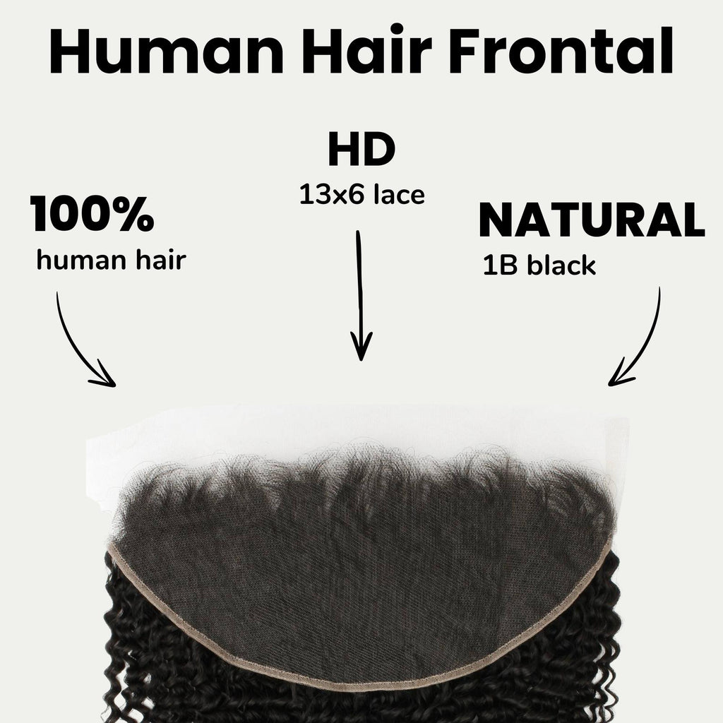 Jerry Curl 13x6 HD Lace Human Hair Frontal - Private Label