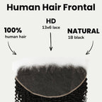 Jerry Curl 13x6 HD Lace Human Hair Frontal - Private Label