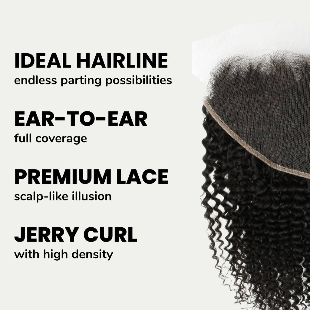 Jerry Curl 13x6 HD Lace Human Hair Frontal - Private Label