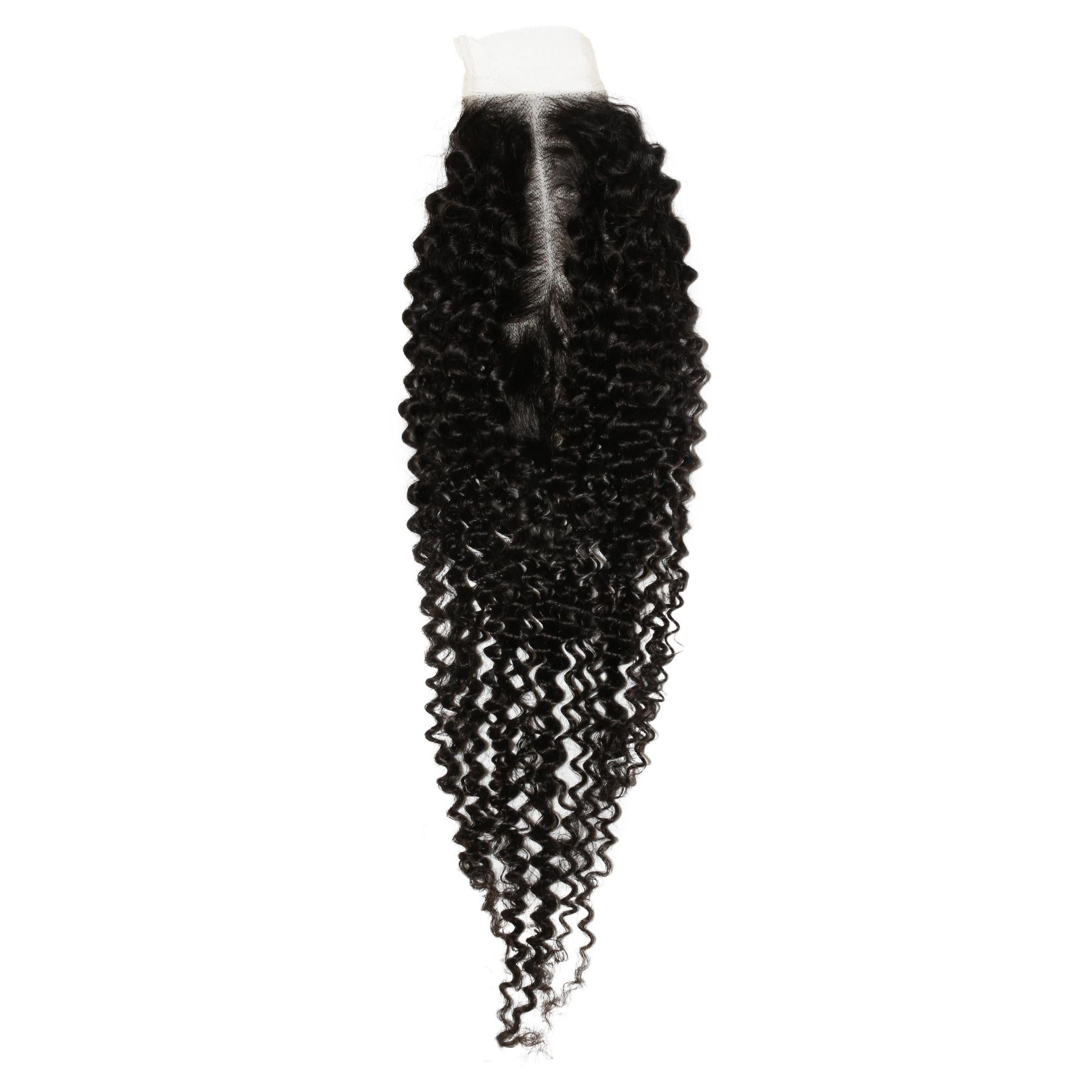 Jerry Curl 2x6 Transparent Lace Human Hair Closure - Private Label