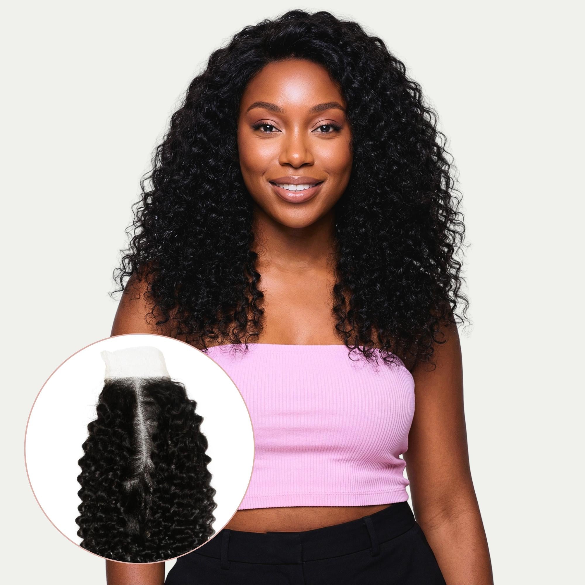Jerry Curl 2x6 Transparent Lace Human Hair Closure - Private Label