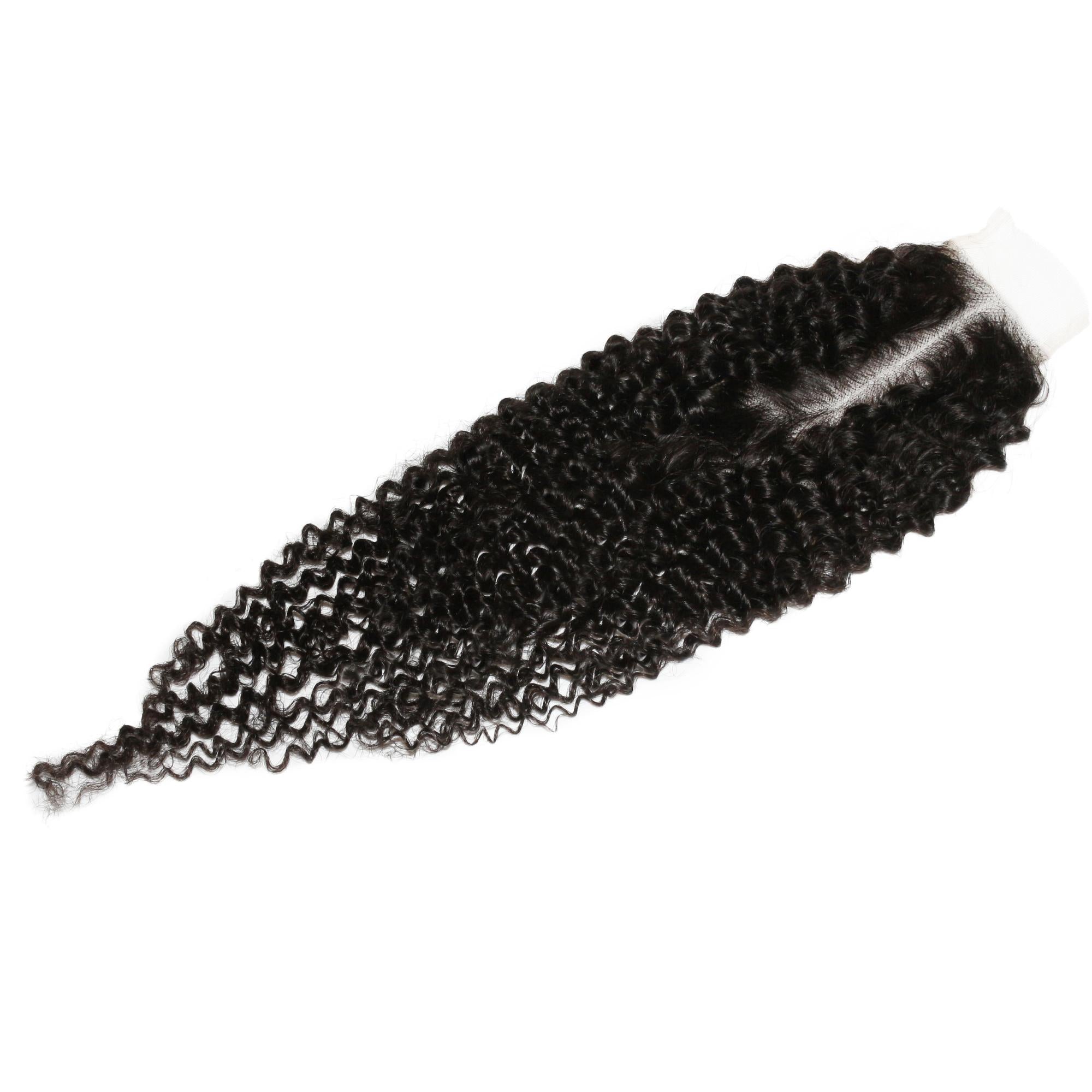 Jerry Curl 2x6 Transparent Lace Human Hair Closure - Private Label