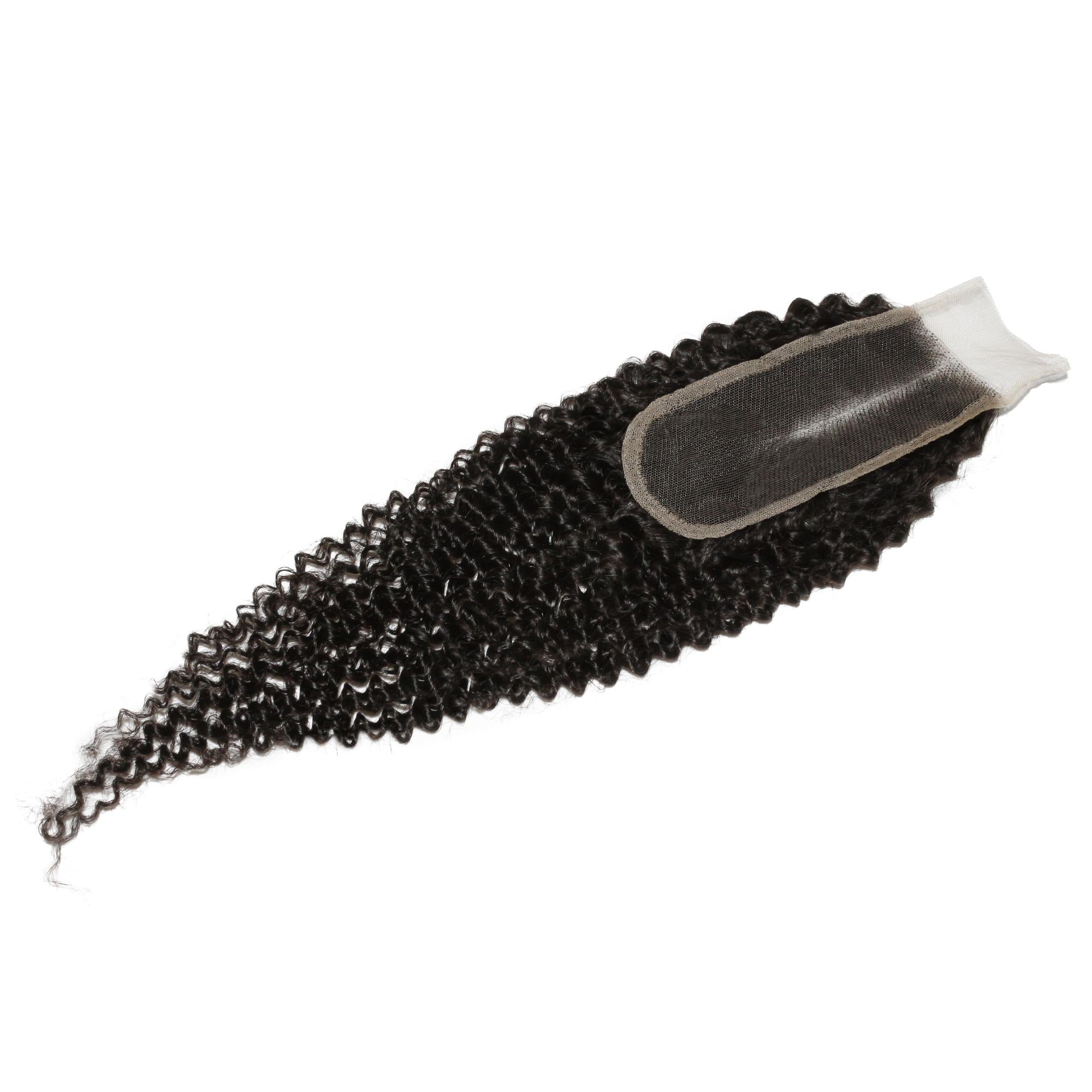 Jerry Curl 2x6 Transparent Lace Human Hair Closure - Private Label