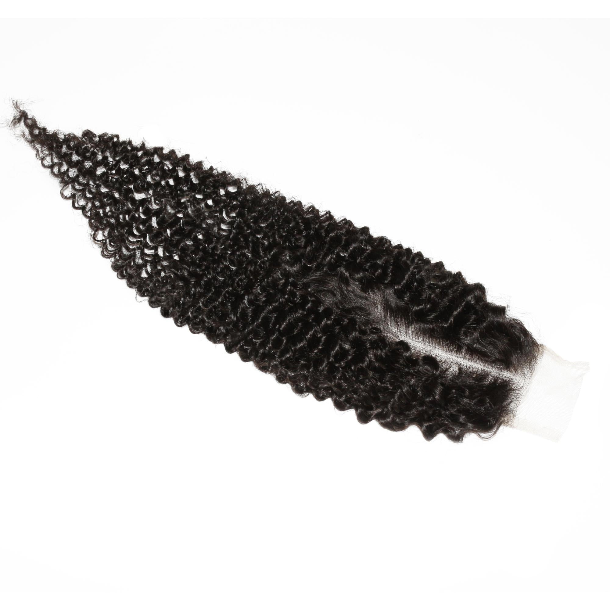Jerry Curl 2x6 Transparent Lace Human Hair Closure - Private Label