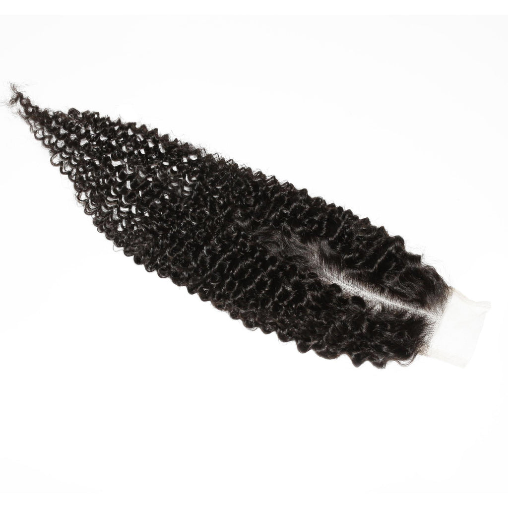 Jerry Curl 2x6 Transparent Lace Human Hair Closure - Private Label