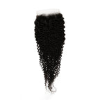 Jerry Curl 4x4 Transparent Lace Human Hair Closure - Private Label