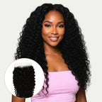 Jerry Curl 4x4 Transparent Lace Human Hair Closure - Private Label