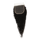 Jerry Curl 4x4 Transparent Lace Human Hair Closure - Private Label