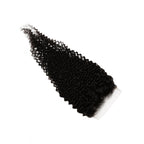Jerry Curl 4x4 Transparent Lace Human Hair Closure - Private Label