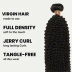 Jerry Curl 100% Human Hair Bundles - Private Label
