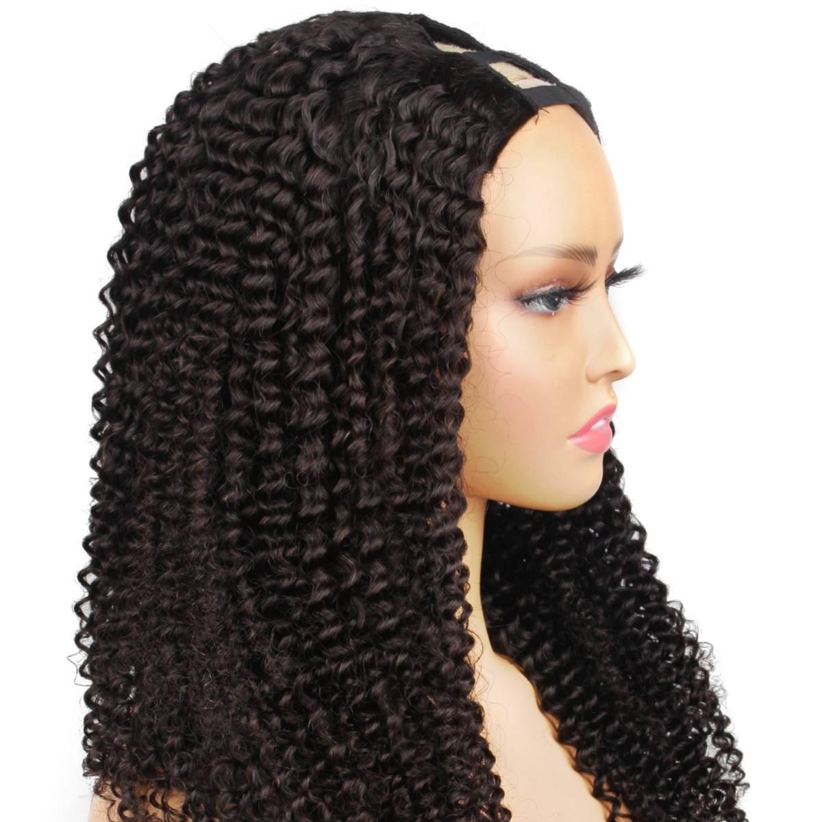 Jerry Curl V Part 100% Human Hair Wig - Private Label