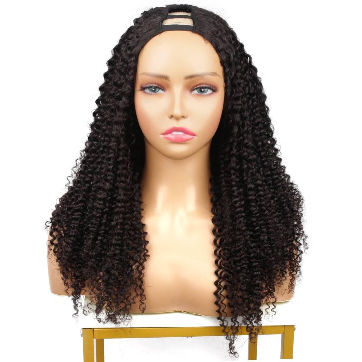 Jerry Curl V Part 100% Human Hair Wig - Private Label