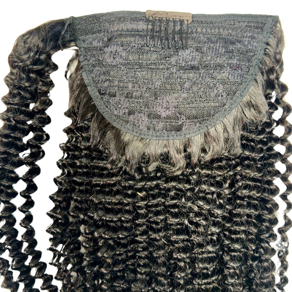 Jerry Curl 100% Human Hair Ponytail Extension - Private Label