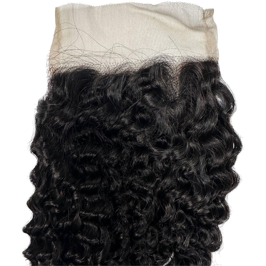 Jerry Curl 4x4 Transparent Lace Human Hair Closure - Private Label