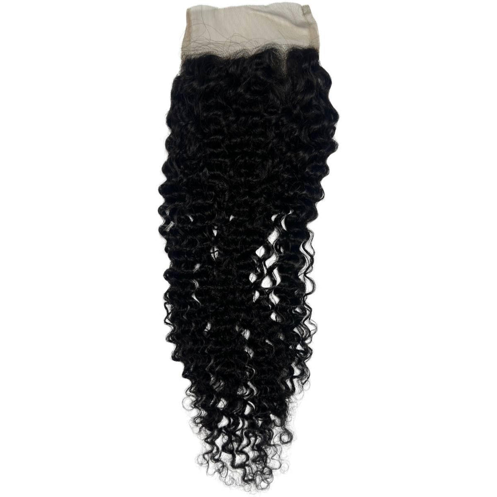 Jerry Curl 4x4 Transparent Lace Human Hair Closure - Private Label
