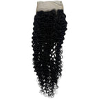 Jerry Curl 4x4 Transparent Lace Human Hair Closure - Private Label