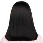 Jet Black 2x6 HD Lace Closure 100% Human Hair Bob Wig - Private Label