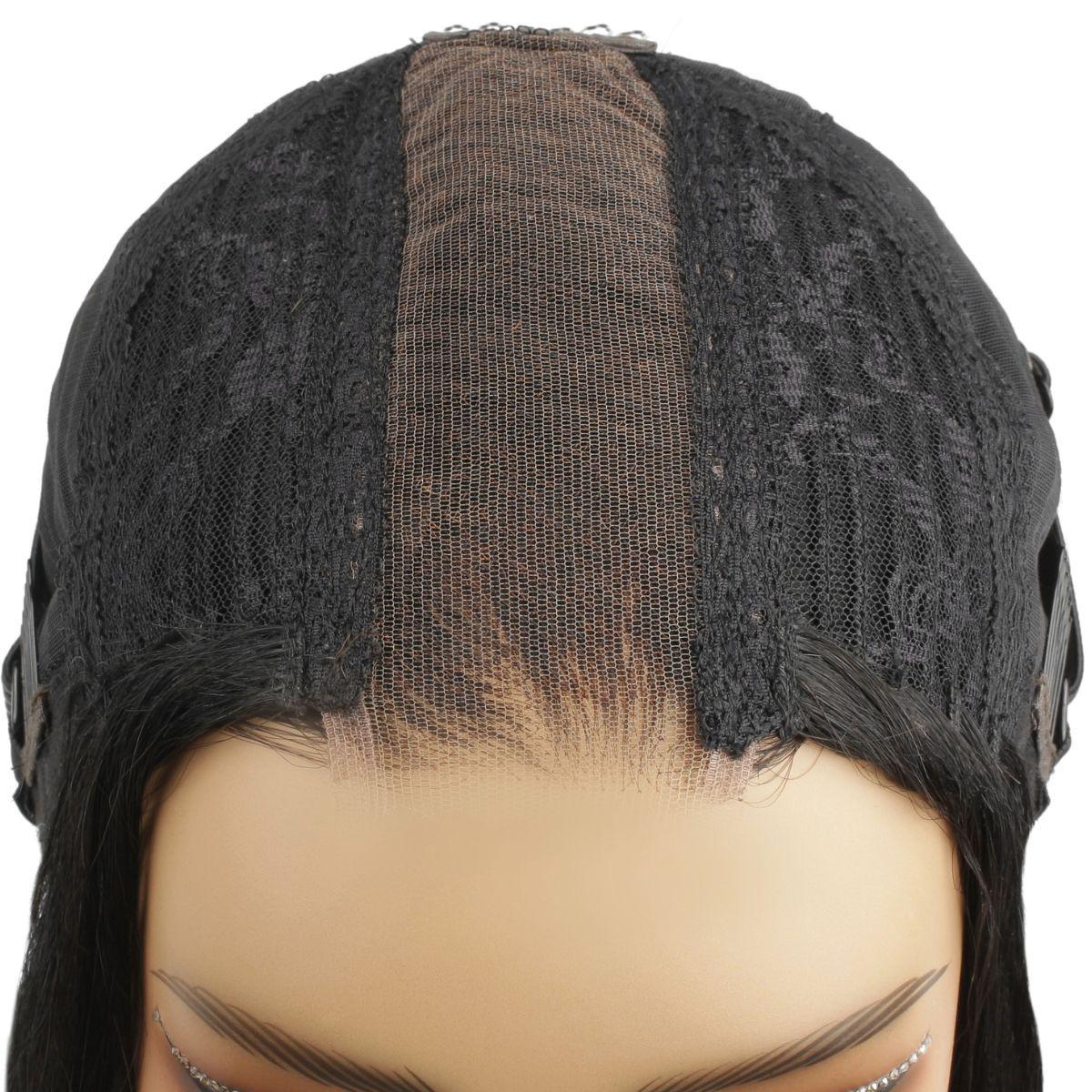 Jet Black 2x6 HD Lace Closure 100% Human Hair Bob Wig - Private Label