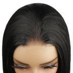 Jet Black 2x6 HD Lace Closure 100% Human Hair Bob Wig - Private Label