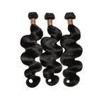 Jet Black Body Wave 100% Human Hair Bundle Deals - Private Label