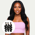 Jet Black Body Wave 100% Human Hair Bundle Deals - Private Label