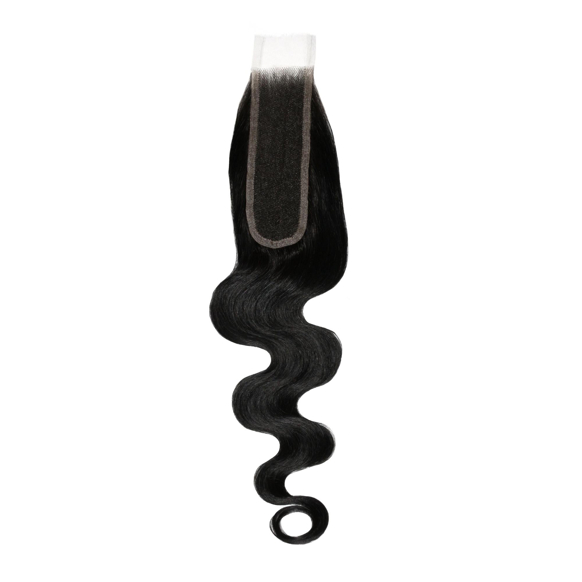 Jet Black Body Wave 2x6 HD Lace 100% Human Hair Closure - Private Label