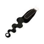 Jet Black Body Wave 2x6 HD Lace 100% Human Hair Closure - Private Label