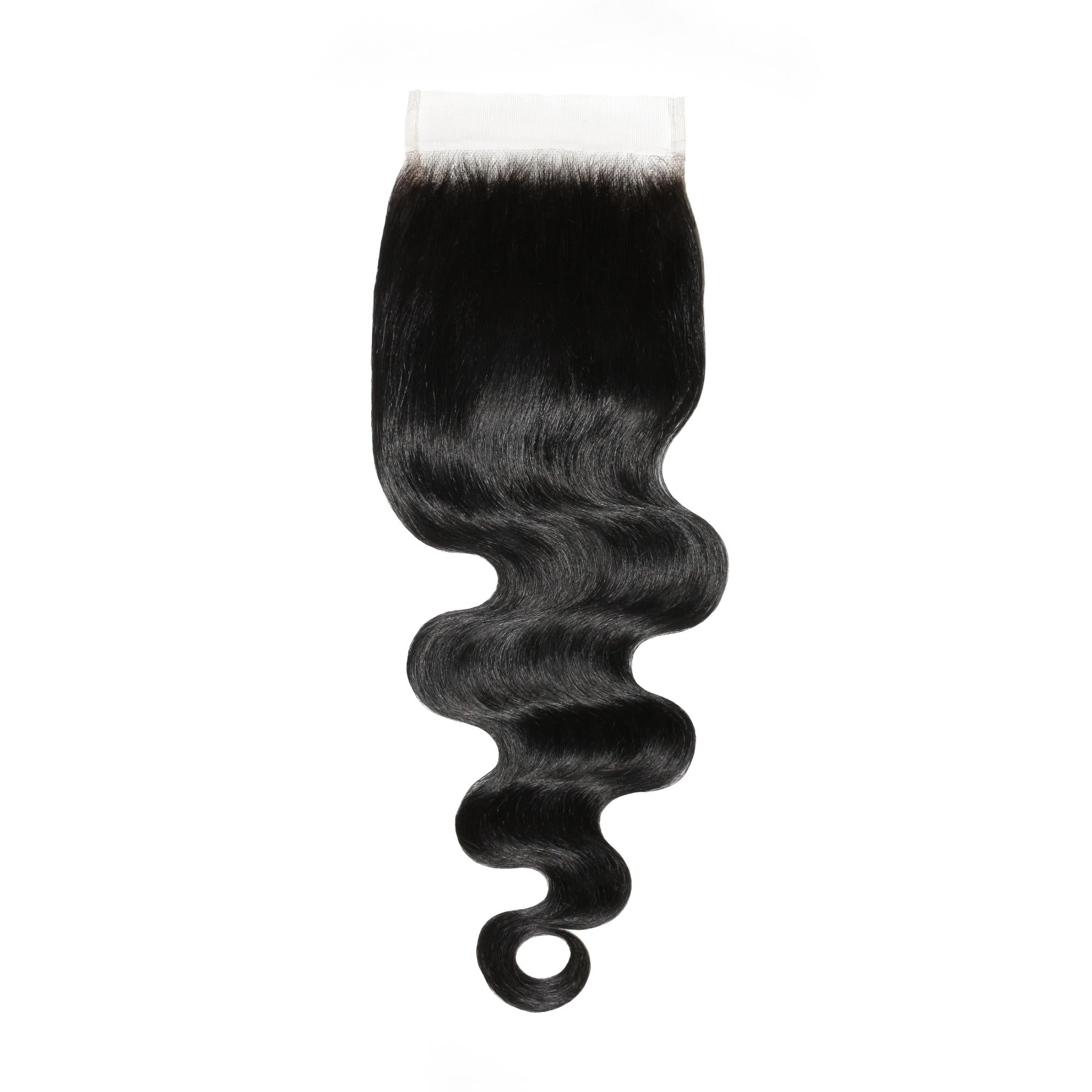 Jet Black Body Wave 5x5 HD Lace Human Hair Closure - Private Label