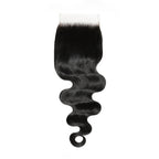 Jet Black Body Wave 5x5 HD Lace Human Hair Closure - Private Label
