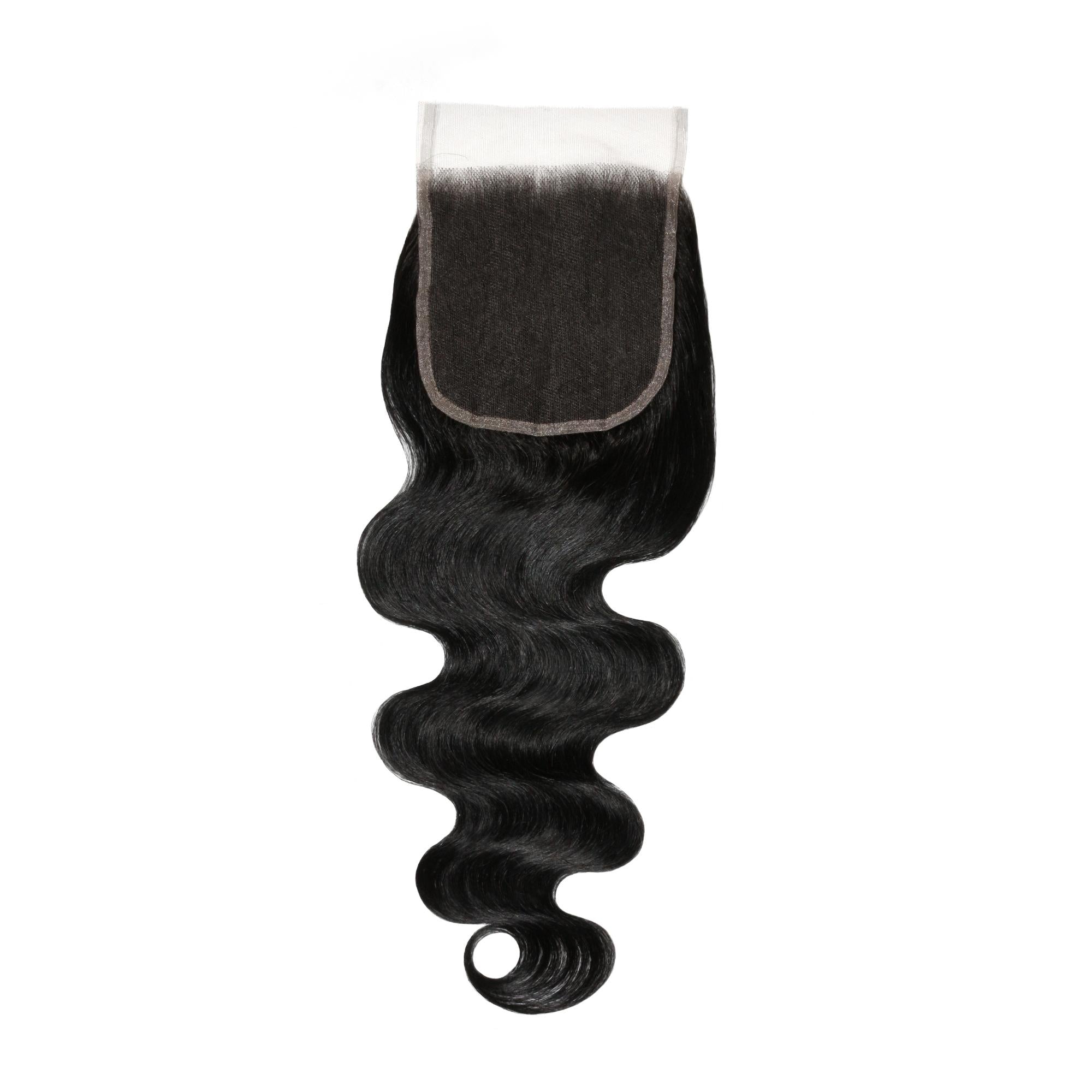 Jet Black Body Wave 5x5 HD Lace Human Hair Closure - Private Label