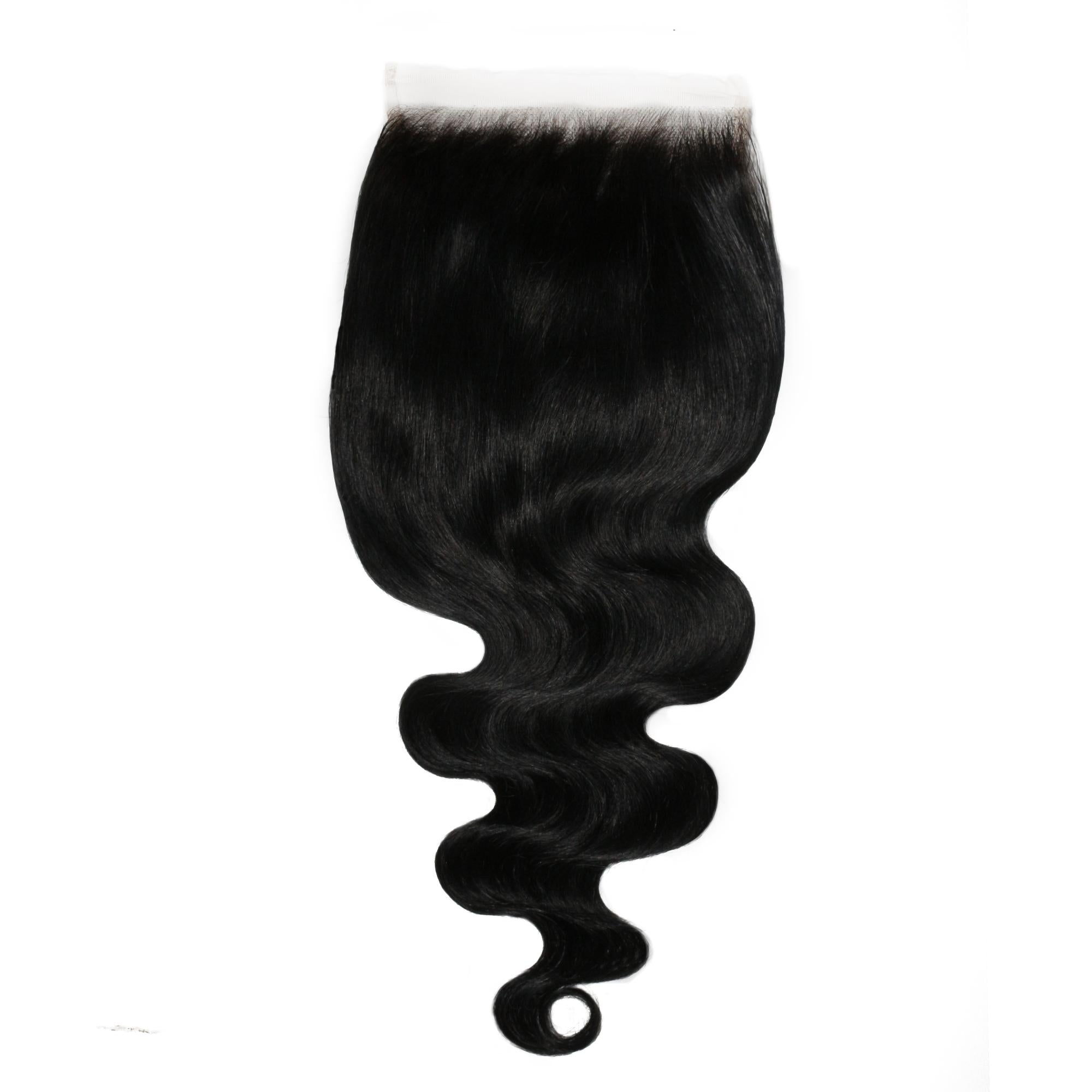 Jet Black Body Wave 6x6 HD Lace Human Hair Closure - Private Label
