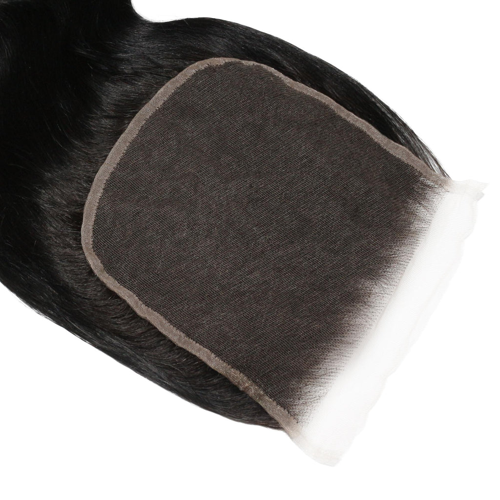 Jet Black Body Wave 6x6 HD Lace Human Hair Closure - Private Label