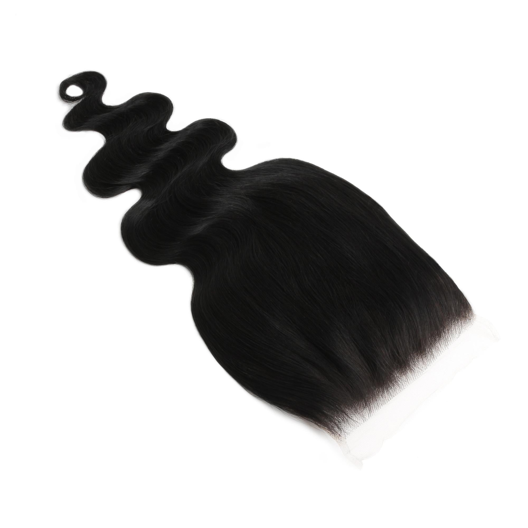 Jet Black Body Wave 6x6 HD Lace Human Hair Closure - Private Label
