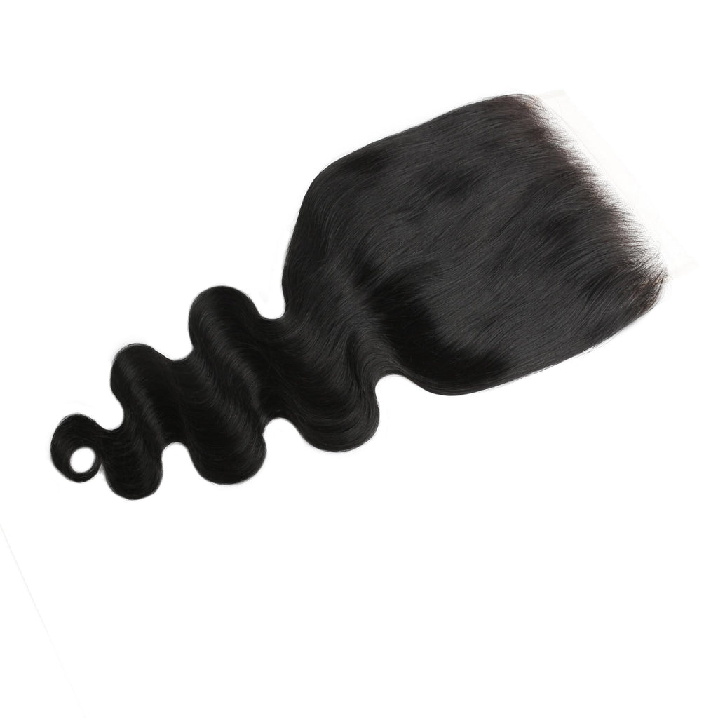 Jet Black Body Wave 7x7 HD Lace Human Hair Closure - Private Label