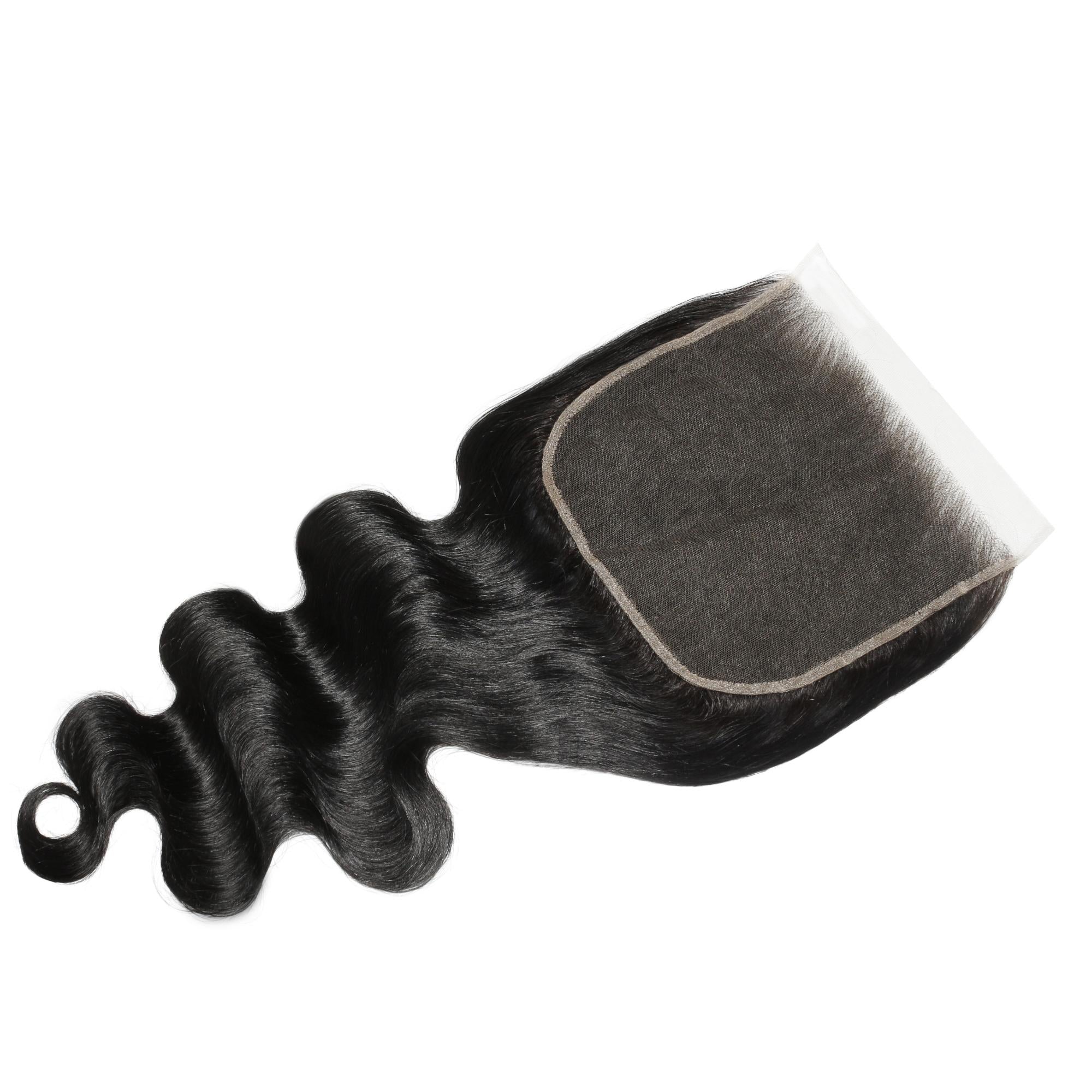 Jet Black Body Wave 7x7 HD Lace Human Hair Closure - Private Label