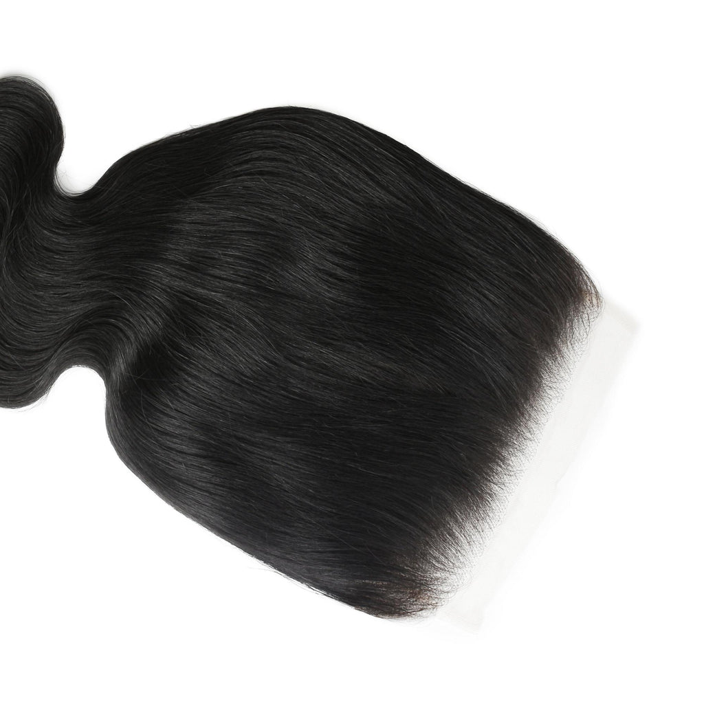 Jet Black Body Wave 7x7 HD Lace Human Hair Closure - Private Label