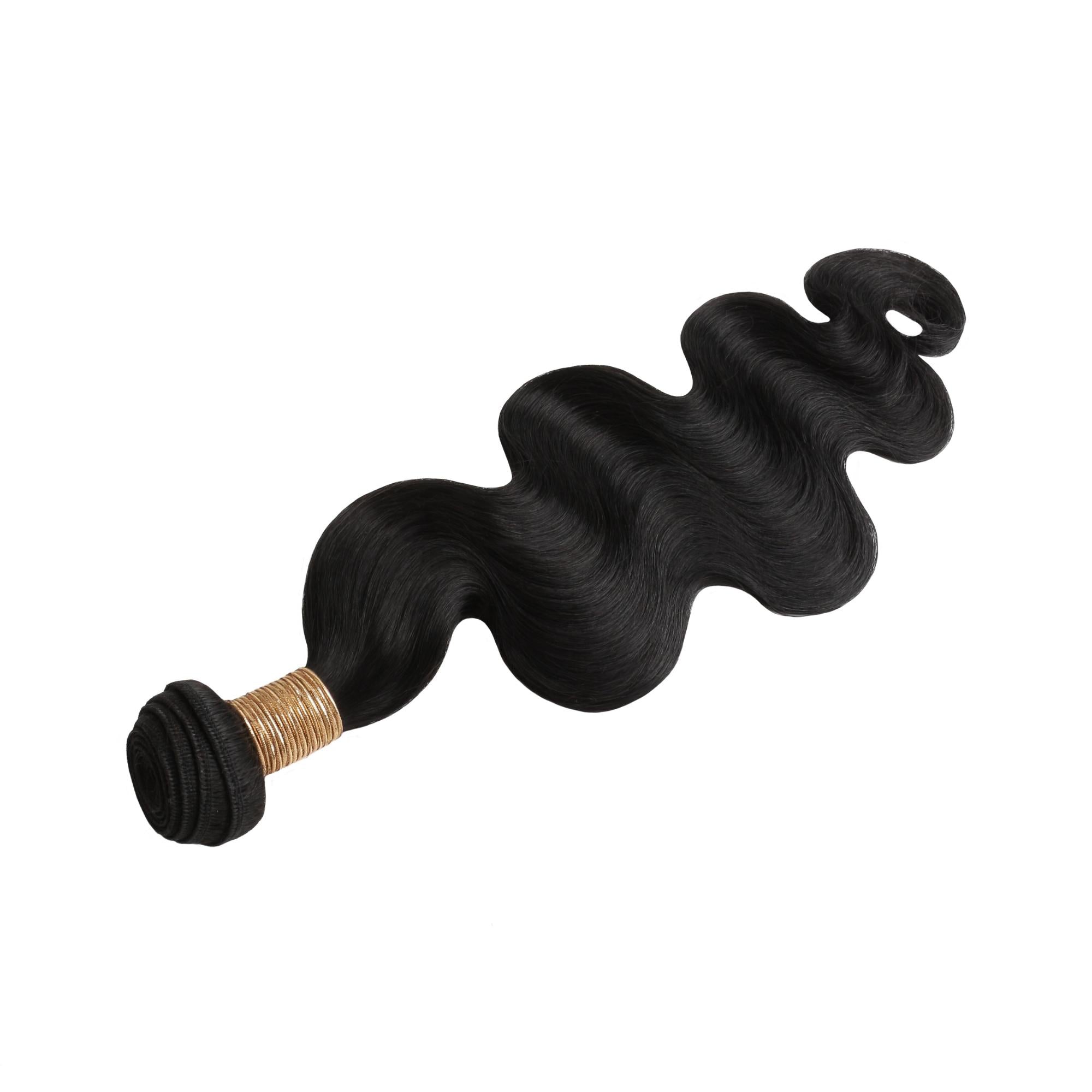 Jet Black Body Wave 100% Human Hair Bundles - Private Label