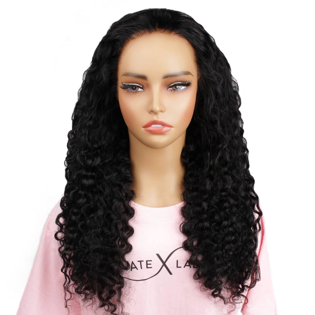 Jet Black Deep Wave 13x4 HD Lace Front Wig - Private Label
