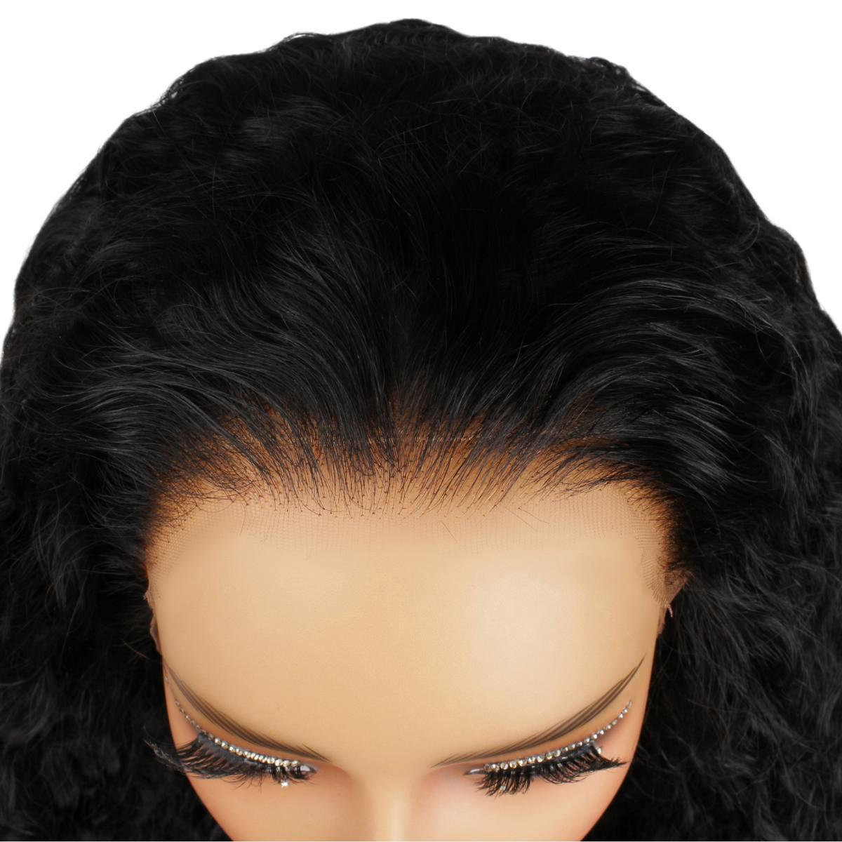 Jet Black Deep Wave 13x4 HD Lace Front Wig - Private Label