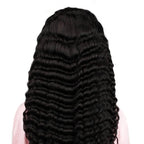 Jet Black Deep Wave 13x4 HD Lace Front Wig - Private Label