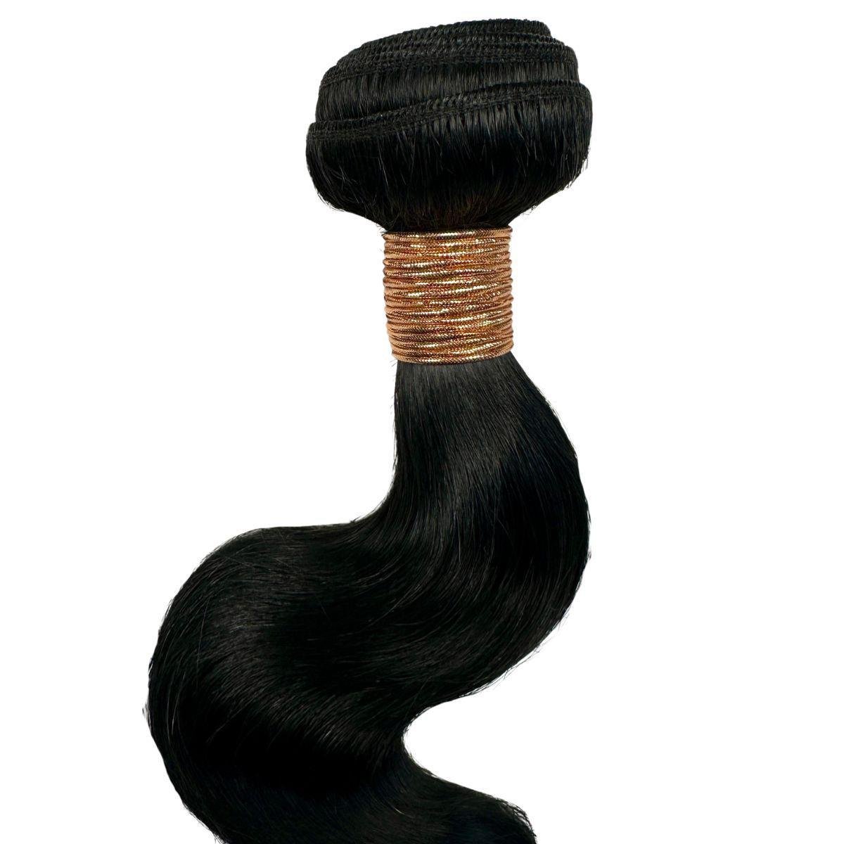Jet Black Body Wave 100% Human Hair Bundles - Private Label